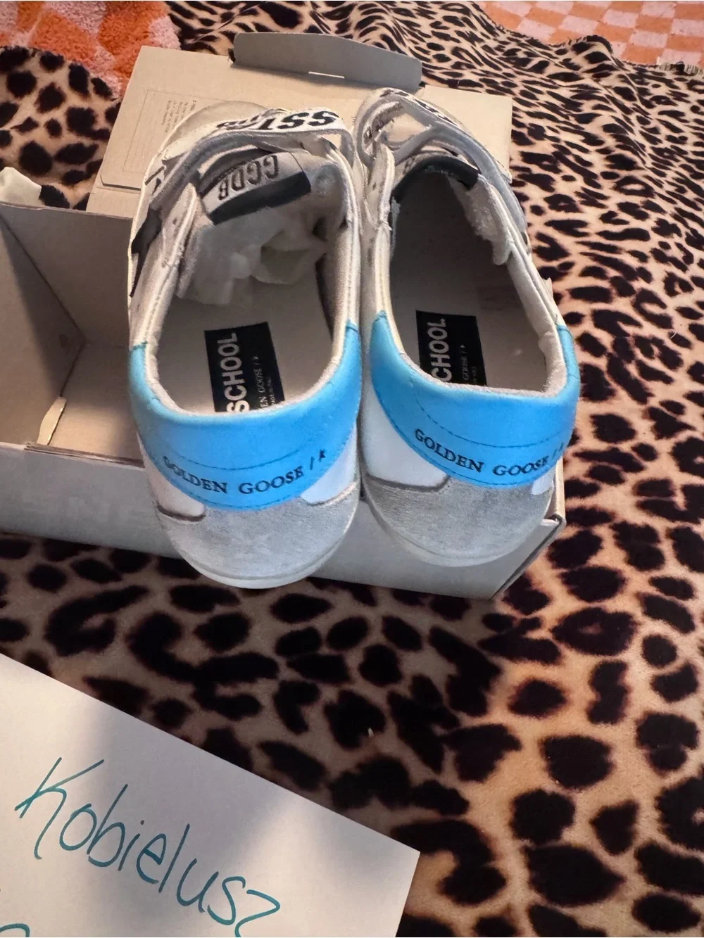 GOLDEN GOOSE Women’s Old School Leather Low-Top Sneakers Euro Size 40 NIB